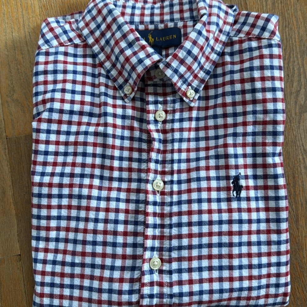 Ralph Lauren Red and Blue Checkered Shirt